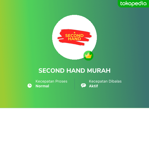 Toko SECOND HAND MURAH Online - Produk Lengkap & Harga Terbaik | Tokopedia