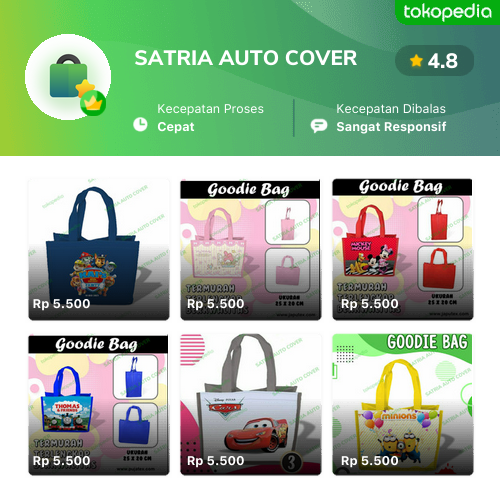 Toko SATRIA AUTO COVER Online - Produk Lengkap & Harga Terbaik | Tokopedia