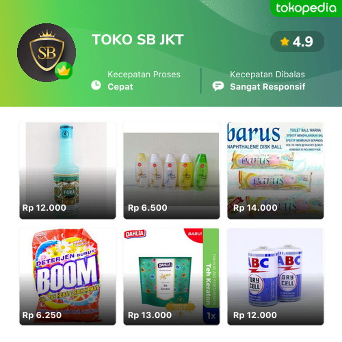 Toko TOKO SB JKT Online - Produk Lengkap & Harga Terbaik | Tokopedia