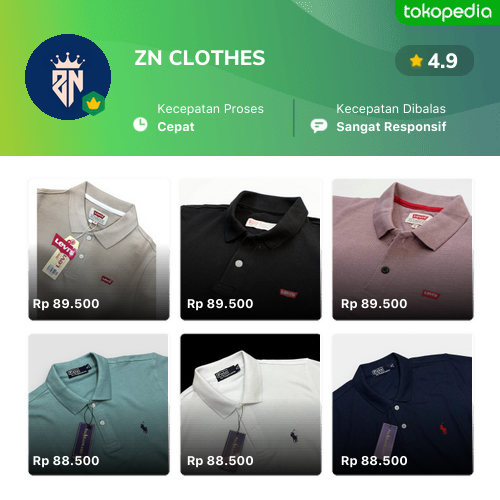 Toko ZN CLOTHES Online - Produk Lengkap & Harga Terbaik | Tokopedia