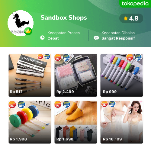 Toko Sandbox Shops Online - Produk Lengkap & Harga Terbaik | Tokopedia