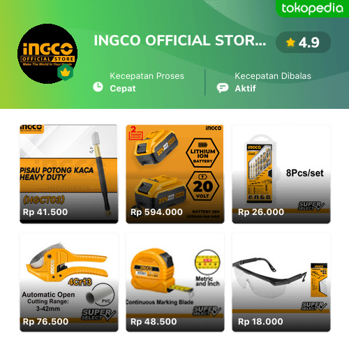 Ingco Official Store Produk Resmi And Terlengkap Tokopedia