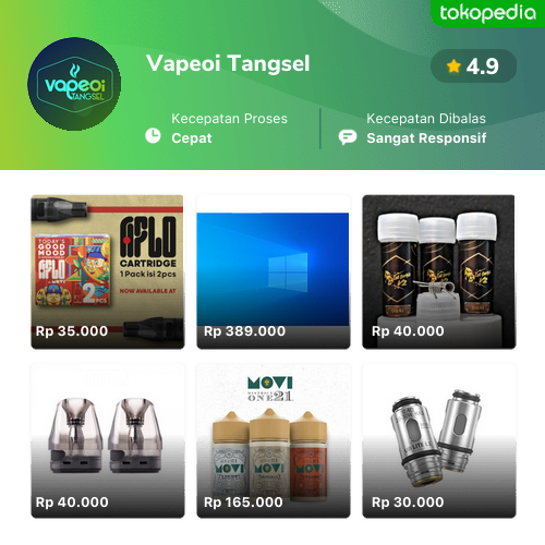 Toko Vapeoi Tangsel Online Produk Lengkap And Harga Terbaik Tokopedia