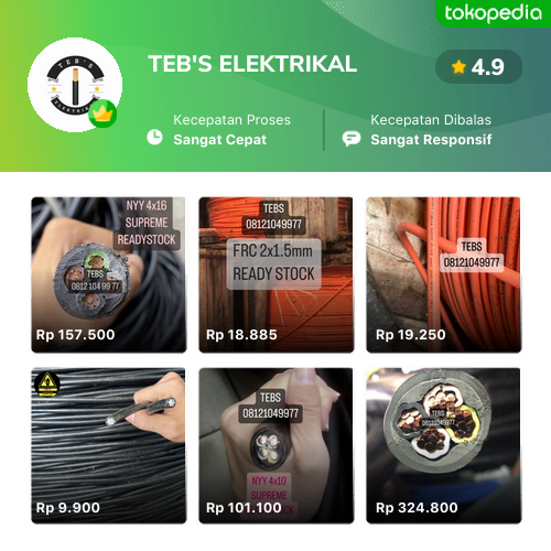 Toko TEB'S ELEKTRIKAL Online - Produk Lengkap & Harga Terbaik | Tokopedia