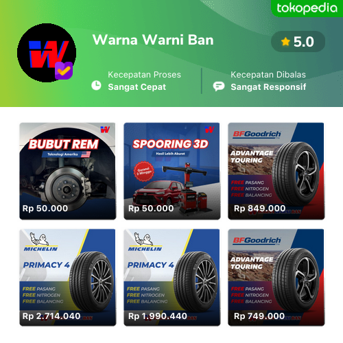 Warna Warni Ban - Produk Resmi & Terlengkap | GoPayLater Cicil 0% ...