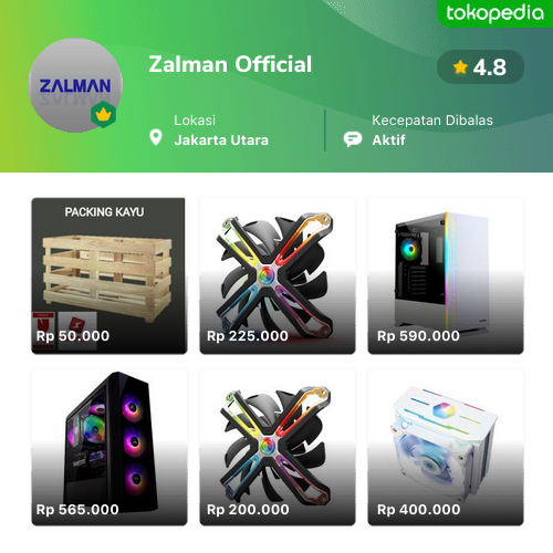 Zalman Official - Produk Resmi & Terlengkap | Tokopedia