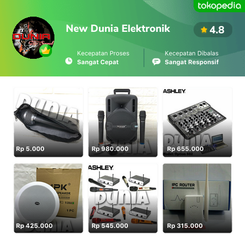 Toko New Dunia Elektronik Online - Produk Lengkap & Harga Terbaik ...