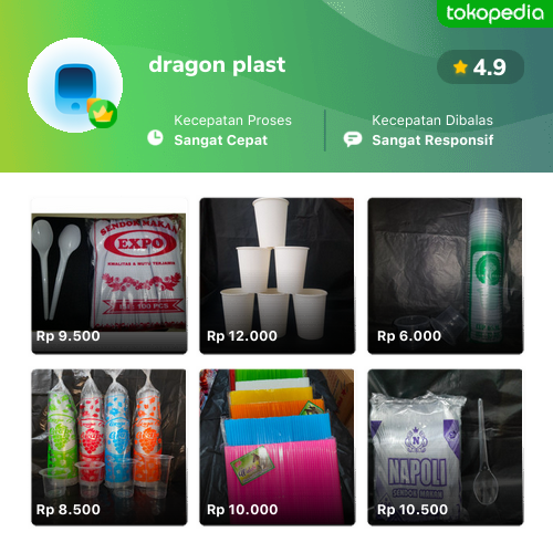 Toko Dragon Plast Online - Produk Lengkap & Harga Terbaik | Tokopedia