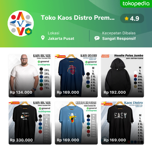 Toko Toko Kaos Distro Premium Online - Produk Lengkap & Harga Terbaik ...