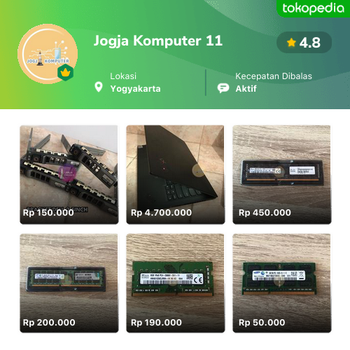 Toko JOGJA KOMPUTER11 Online Produk Lengkap Harga Terbaik Tokopedia toko-jogja-komputer11-online-produk-lengkap-harga-terbaik-tokopedia