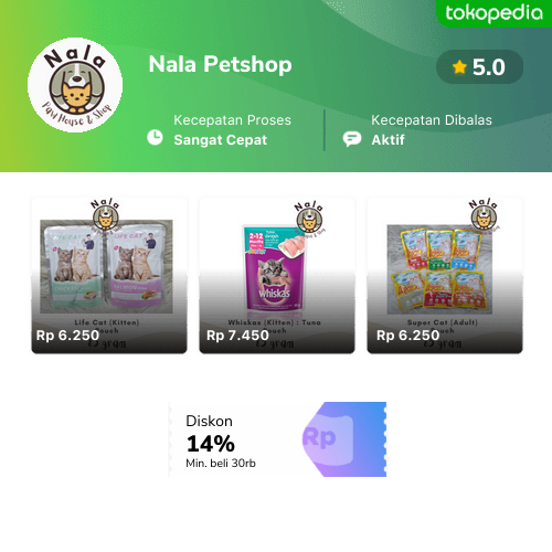 Nala Petshop - Cisauk, Kab. Tangerang | Tokopedia