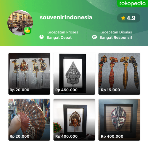 Toko SouvenirIndonesia Online - Produk Lengkap & Harga Terbaik | Tokopedia