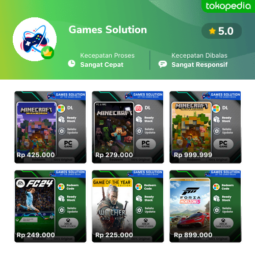 Toko Games Solution Online - Produk Lengkap & Harga Terbaik | Tokopedia