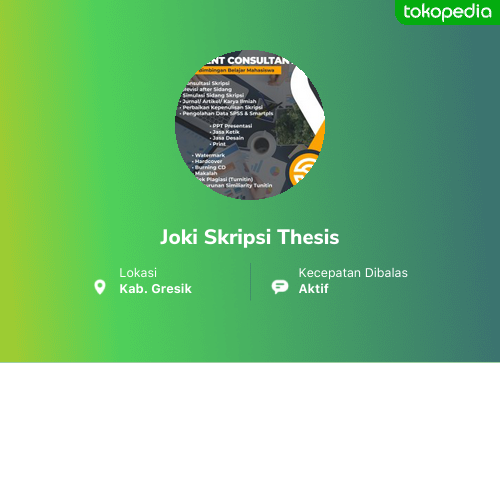 Joki Skripsi Thesis - Wringinanom, Kab. Gresik | Tokopedia