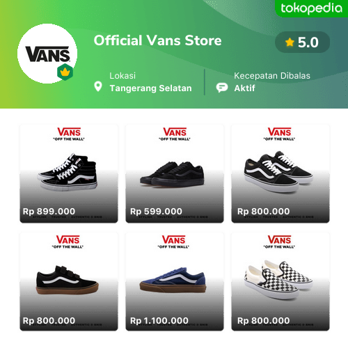 Vans store tangerang clearance banten