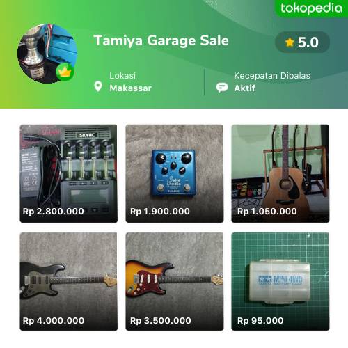 Toko Tamiya Garage Sale Online - Produk Lengkap & Harga Terbaik | Tokopedia