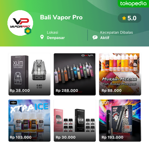 Toko Bali Vapor Pro Online Produk Lengkap And Harga Terbaik Tokopedia