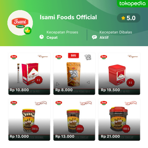 Toko Isami Foods Official Online - Produk Lengkap & Harga Terbaik ...