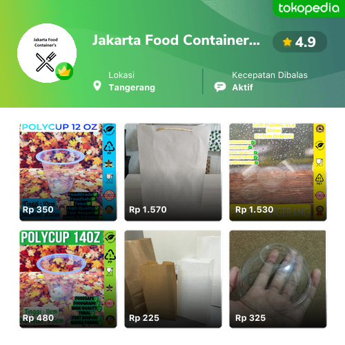 Toko Jakarta Food Containers Online - Produk Lengkap & Harga Terbaik ...