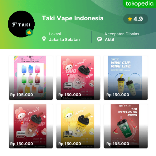 Toko Taki Vape Indonesia Online Produk Lengkap And Harga Terbaik