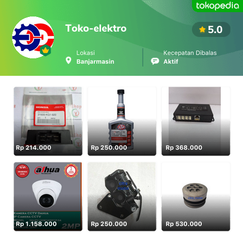 Toko Toko-elektro Online - Produk Lengkap & Harga Terbaik | Tokopedia