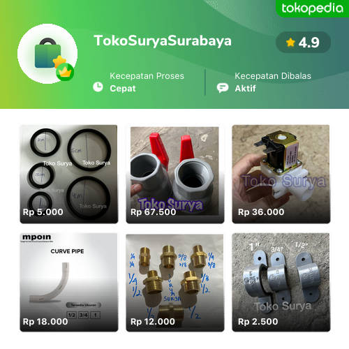 Toko TokoSuryaSurabaya Online - Produk Lengkap & Harga Terbaik | Tokopedia