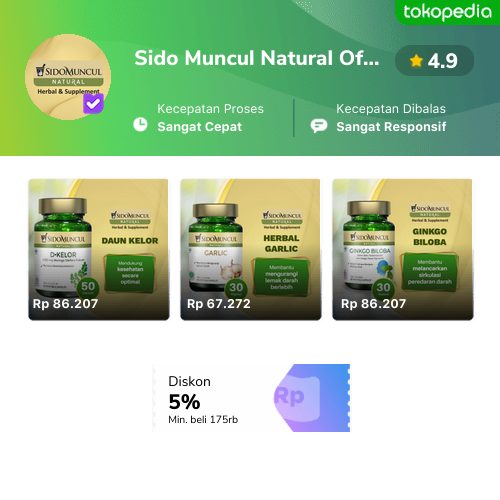 Sido Muncul Natural Official Store - Produk Resmi & Terlengkap ...