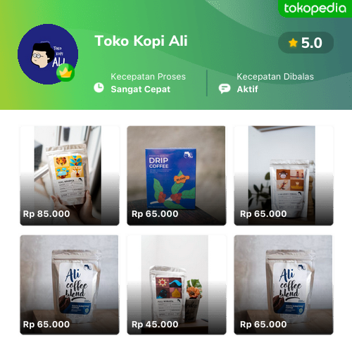 Toko Toko Kopi Ali Online - Produk Lengkap & Harga Terbaik | Tokopedia