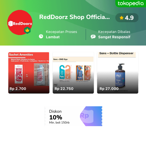 Toko RedDoorz Shop Official Online - Produk Lengkap & Harga Terbaik ...