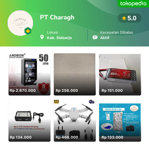 Toko pt charagh online produk lengkap harga terbaik tokopedia