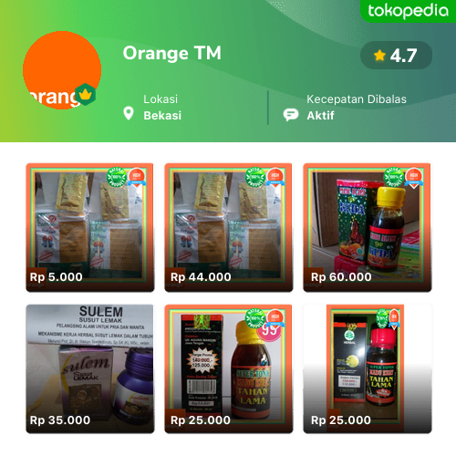 Toko Orange TM Online - Produk Lengkap & Harga Terbaik | Tokopedia