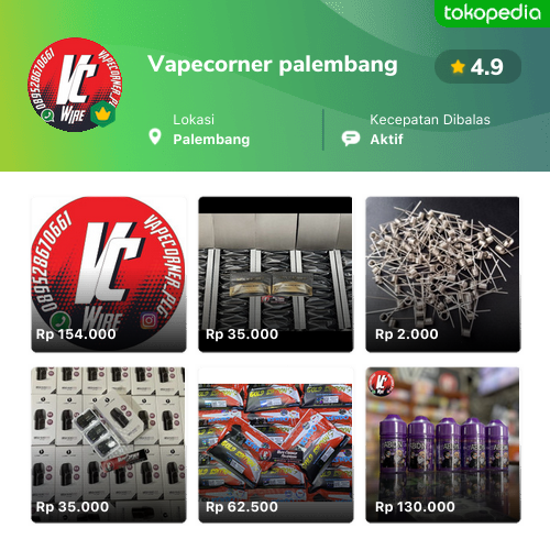 Toko Vapecorner Palembang Online - Produk Lengkap & Harga Terbaik ...