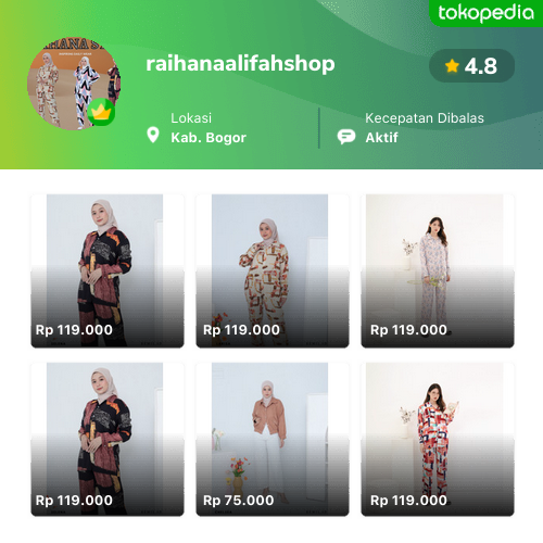 raihanaalifahshop Sukmajaya Kota Depok Tokopedia