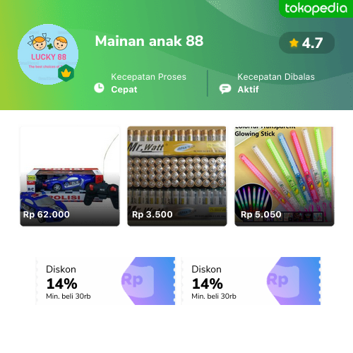 Mainan Anak 88 - Penjaringan, Kota Administrasi Jakarta Utara | Tokopedia