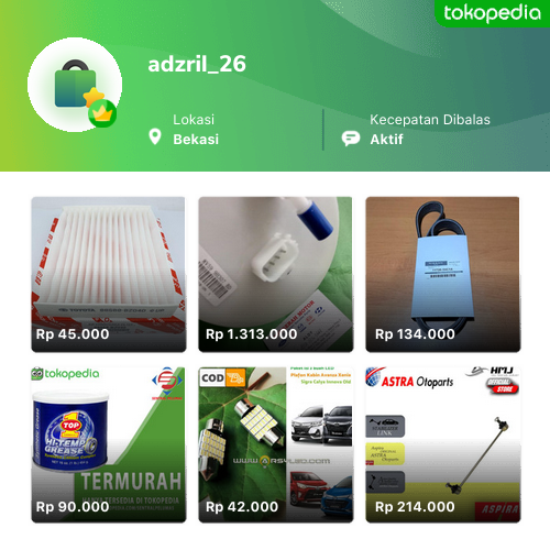 Toko Adzril Online Produk Lengkap Harga Terbaik Tokopedia