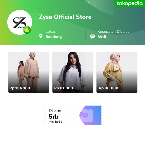 Toko Zysa Official Store Online Produk Lengkap Harga Terbaik