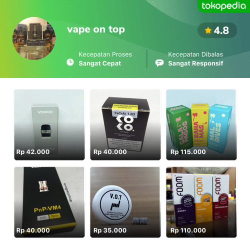 Toko Vape On Top Online Produk Lengkap And Harga Terbaik Tokopedia