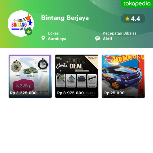 Bintang Berjaya Surabaya  Kota Surabaya  Tokopedia