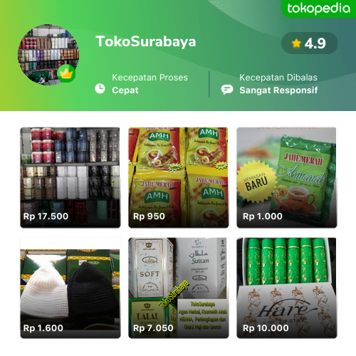 Toko TokoSurabaya Online - Produk Lengkap & Harga Terbaik | Tokopedia