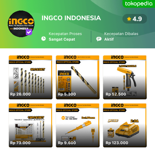 Ingco Indonesia Produk Resmi And Terlengkap Tokopedia