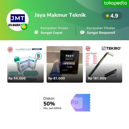 Toko Jaya Makmur Teknik Online - Produk Lengkap & Harga Terbaik | Tokopedia