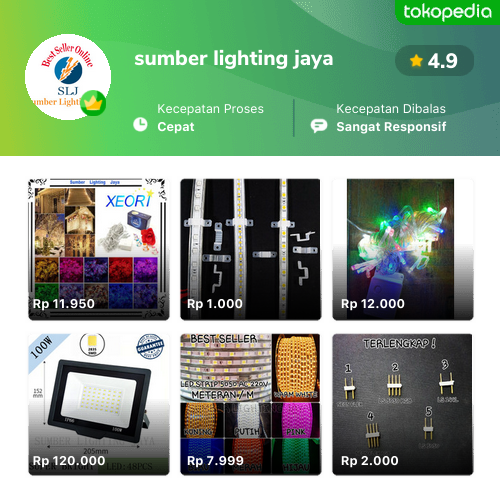 Toko sumber lighting jaya Online - Produk Lengkap & Harga Terbaik