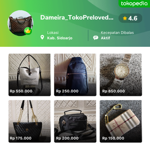 Dameira TokoPrelovedshop Candi Kab Sidoarjo Tokopedia