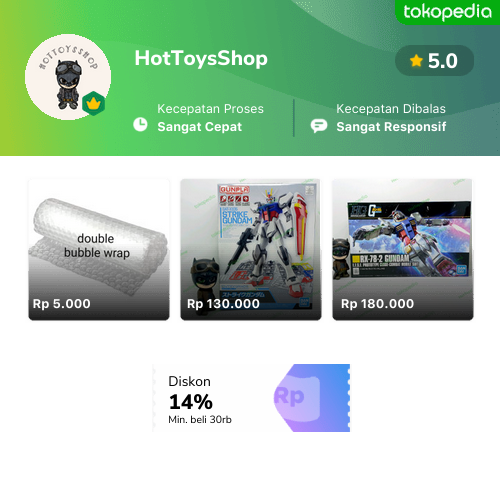 Toko HotToysShop Online - Produk Lengkap & Harga Terbaik | Tokopedia