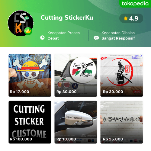 Toko Cutting StickerKu Online - Produk Lengkap & Harga Terbaik | Tokopedia