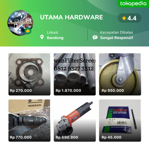 Toko UTAMA HARDWARE Online - Produk Lengkap & Harga Terbaik | Tokopedia