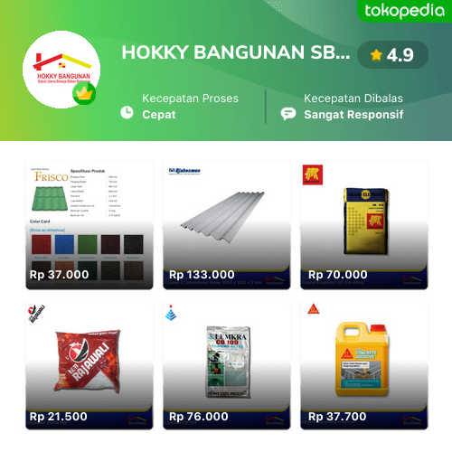 Toko HOKKY BANGUNAN SBY Online - Produk Lengkap & Harga Terbaik | Tokopedia