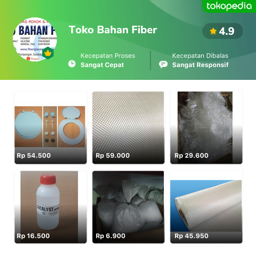 Toko Toko Bahan Fiber Online - Produk Lengkap & Harga Terbaik | Tokopedia